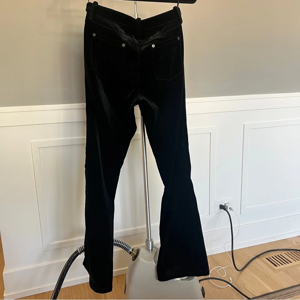 Louis Vuitton Black Velvet Flare Pants - Picture 4 of 16